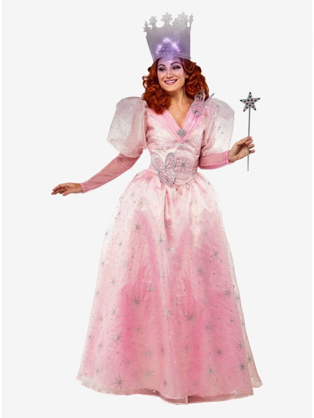 The Wizard of Oz Women's Deluxe Glinda Good Witch Halloween Costume Small 4/6
